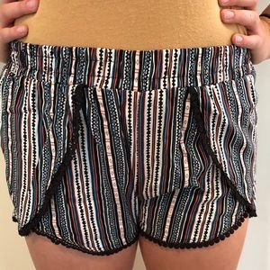 Patterned Flowy Shorts